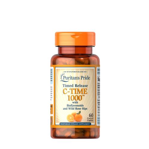 Puritan's Pride Vitamin C-1000 mg with Rose Hips Timed Release (60 Cápsula)