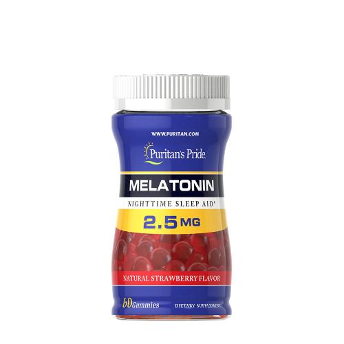 Puritan's Pride Melatonin Gummy 2.5 mg (60 Gomitas, Fresa)