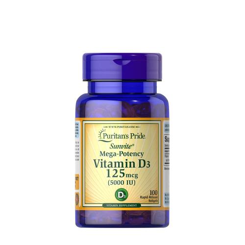 Puritan's Pride Vitamin D3 5000 IU (100 Cápsula blanda)