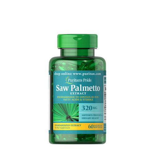 Puritan's Pride Saw Palmetto Standardized Extract 320 mg (60 Cápsula blanda)