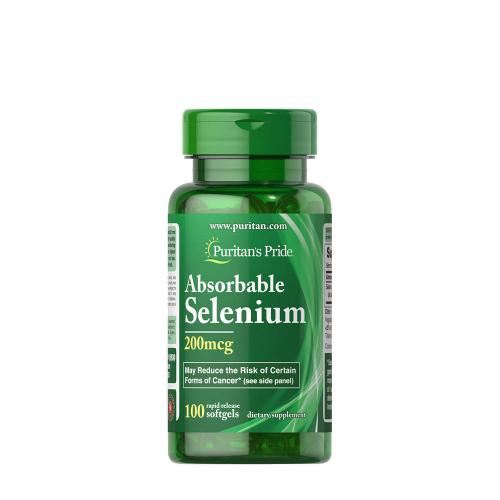 Puritan's Pride Absorbable Selenium 200 mcg (100 Cápsula blanda)