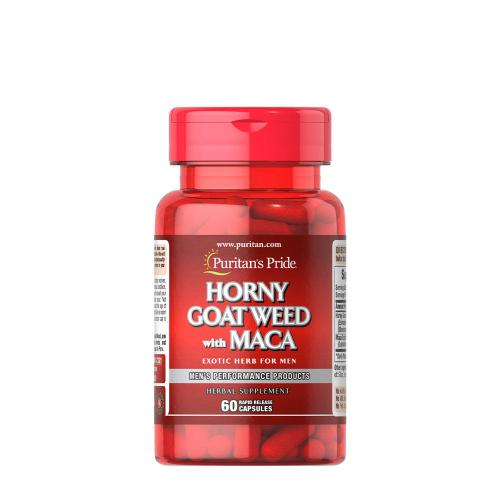 Puritan's Pride Horny Goat Weed with Maca 500 mg / 75 mg (60 Cápsula)