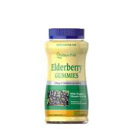   Puritan's Pride Elderberry Gummies with Vitamin C, D & Zinc (70 Gomitas, Sauco)