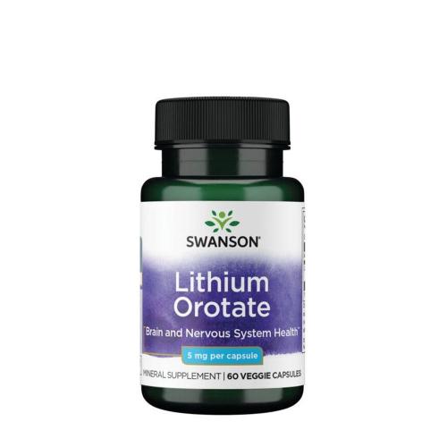 Swanson Lithium Orotate (60 Veg Cápsula)