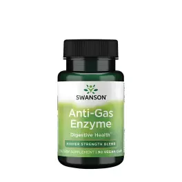 Swanson Anti-Gas Enzyme - Higher Strength (90 Veg Cápsula)