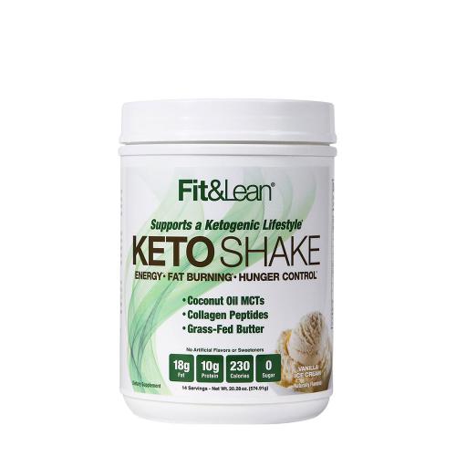 Fit & Lean Keto Shake (574 g, Helado de Vainilla)