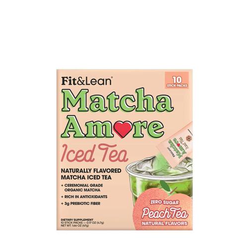 Fit & Lean Matcha Amore - Iced Tea (47 g, Té Helado de Durazno)