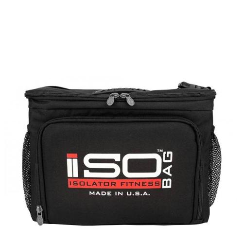 Isolator Fitness ISOBAG 6 MEAL (1 db, Negro con Logo Rojo y Blanco)