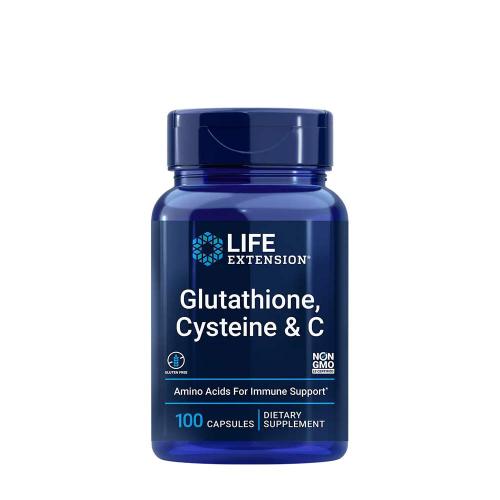 Life Extension Glutathione, Cysteine & C  (100 Veg Cápsula)