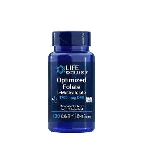 Life Extension Optimized Folate 1700 mcg  (100 Veg Cápsula)