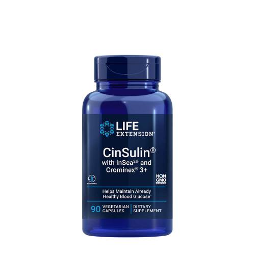 Life Extension CinSulin with InSea2 and Crominex 3+ (90 Veg Cápsula)