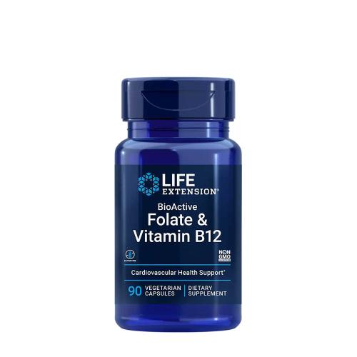 Life Extension BioActive Folate & Vitamin B12 (90 Veg Cápsula)