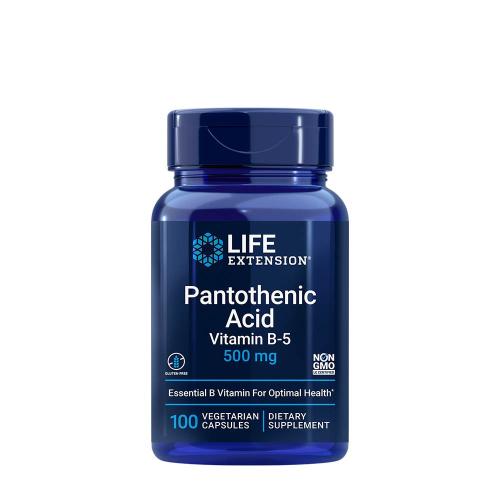 Life Extension Pantothenic Acid 500 mg (100 Veg Cápsula)