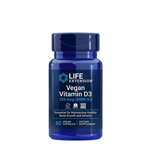 Life Extension Vegan Vitamin D3 125 mcg (5000 IU) (60 Veg Cápsula)