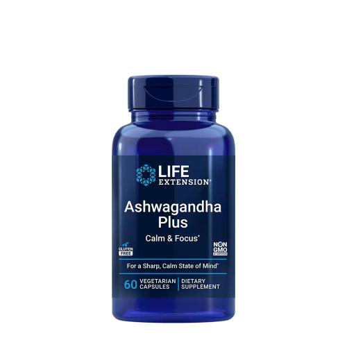 Life Extension Ashwagandha Plus Calm & Focus (60 Veg Cápsula)