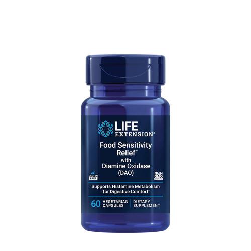 Life Extension Food Sensitivity Relief with Diamine Oxidase (DAO) (60 Cápsula)