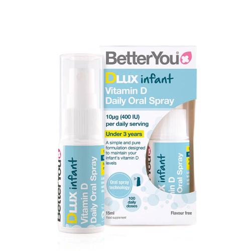 BetterYou Dlux Infant Daily Vitamin D Oral Spray  (15 ml, Sin Sabor)