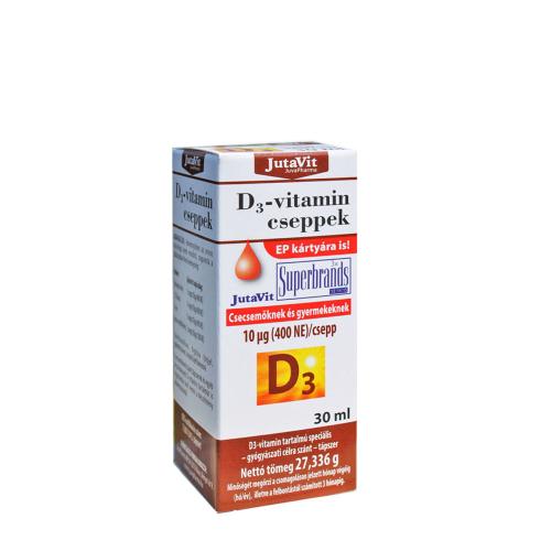 JutaVit Vitamin D3 Drops 400 IU for Babies and Kids (30 ml)