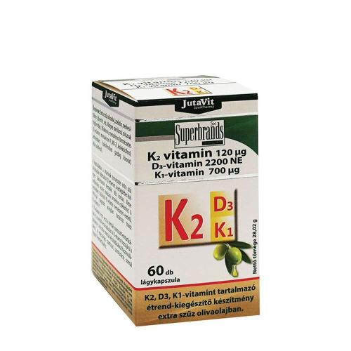 JutaVit Vitamin K2+D3+K1 (60 Cápsula blanda)