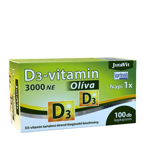 JutaVit Vitamin D3 3000 IU (Olive) (100 Cápsula blanda)