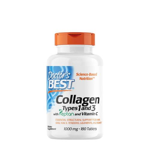 Doctor's Best Collagen Types 1 and 3 + Vitamin C 1000 mg (180 Tableta)