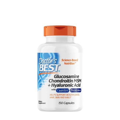 Doctor's Best Glucosamine Chondroitin MSM + Hyaluronic Acid (150 Cápsula)