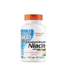   Doctor's Best Time-Release Niacin with Niaxtend 500 mg (120 Tableta)
