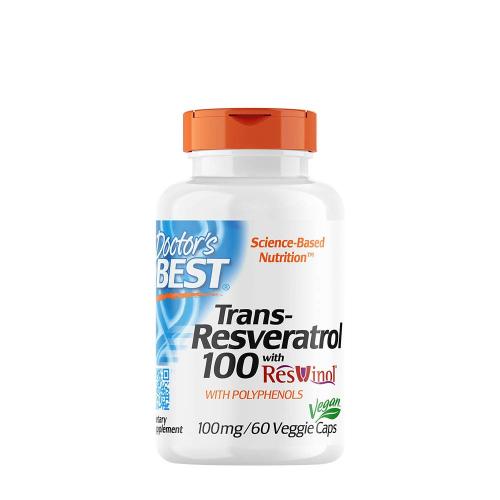 Doctor's Best Trans-Resveratrol 100 mg (60 Veggie Cápsula)