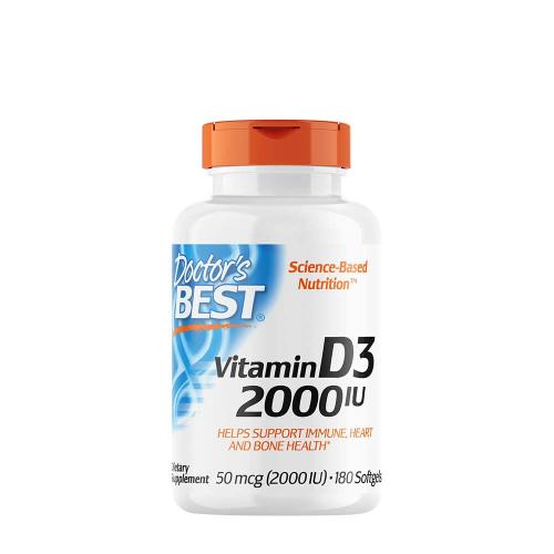 Doctor's Best Vitamin D3 2000 IU (180 Cápsula blanda)