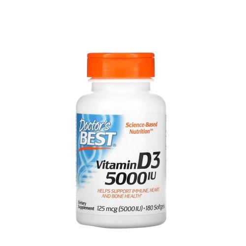 Doctor's Best Vitamin D3 5000 IU (180 Cápsula blanda)