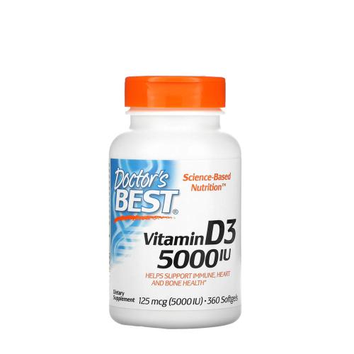 Doctor's Best Vitamin D3 5000 IU (360 Cápsula blanda)