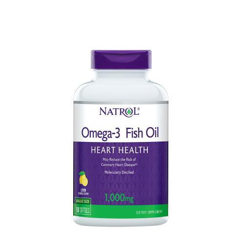 Natrol Omega-3 Fish Oil 1000 mg (150 Cápsula blanda, Limón Natural)