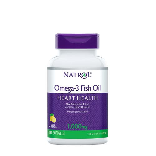 Natrol Omega-3 Fish Oil 1000 mg (90 Cápsula blanda, Limón Natural)