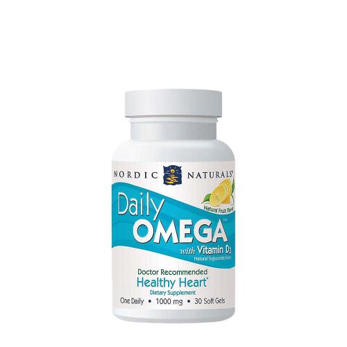 Nordic Naturals Daily Omega With Vitamin D (30 Cápsula blanda, Sabor a Fruta Natural)