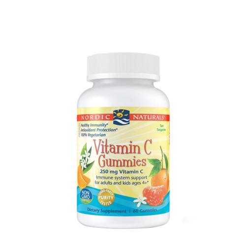 Nordic Naturals Vitamin C Gummies 250 mg  (120 Gomitas, Mandarina)