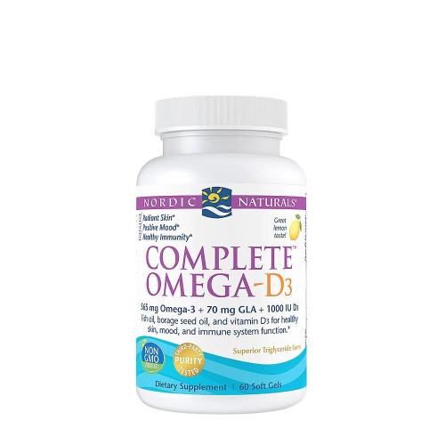 Nordic Naturals Complete Omega-D3 (60 Cápsula blanda, Limón)