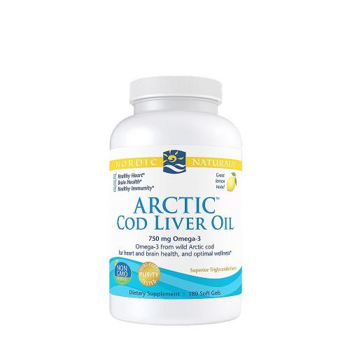 Nordic Naturals Arctic Cod Liver Oil 750 mg (180 Cápsula blanda, Limón)