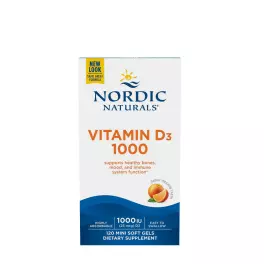   Nordic Naturals Vitamin D3 1000 (120 Cápsula blanda, Naranja)