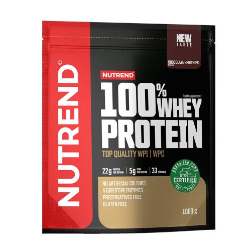 Nutrend 100% Whey Protein (1000 g, Brownie de Chocolate)