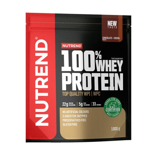 Nutrend 100% Whey Protein (1000 g, Chocolate y Cacao)