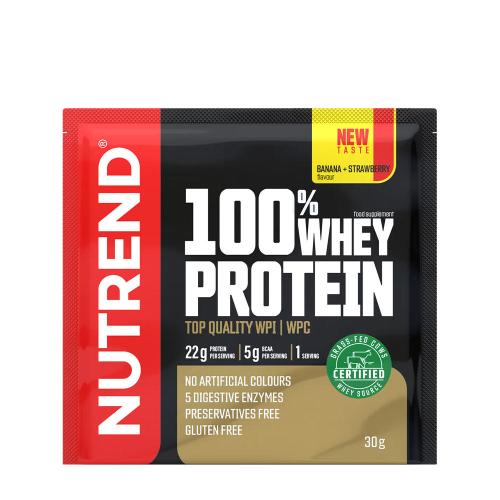 Nutrend 100% Whey Protein (30 g, Plátano y Fresa)