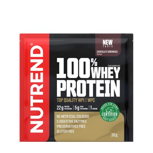 Nutrend 100% Whey Protein (30 g, Brownie de Chocolate)