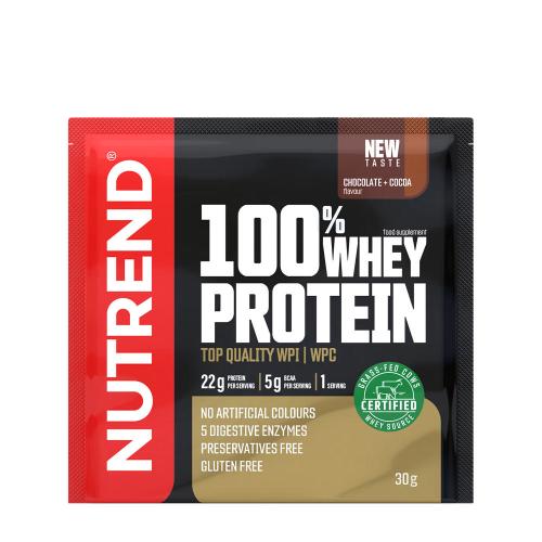 Nutrend 100% Whey Protein (30 g, Chocolate y Cacao)