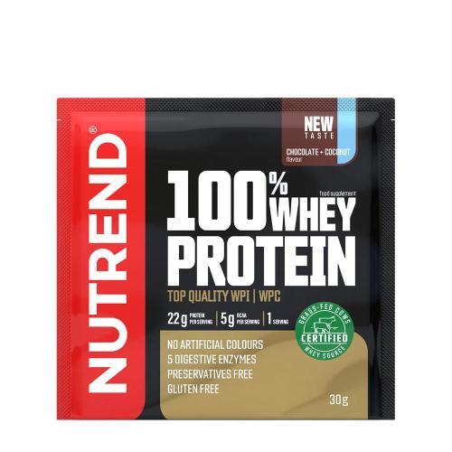 Nutrend 100% Whey Protein (30 g, Chocolate con Coco)