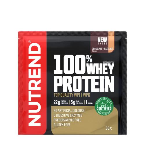 Nutrend 100% Whey Protein (30 g, Chocolate con Avellanas)