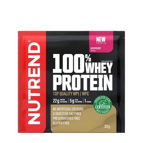 Nutrend 100% Whey Protein (30 g, Frambuesa)