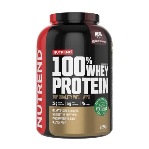 Nutrend 100% Whey Protein (2250 g, Brownie de Chocolate)