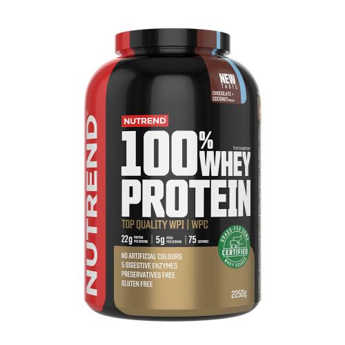 Nutrend 100% Whey Protein (2250 g, Chocolate con Coco)