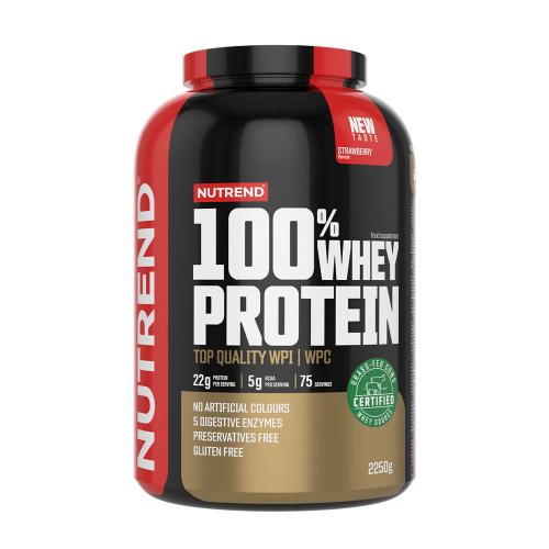 Nutrend 100% Whey Protein (2250 g, Fresa)