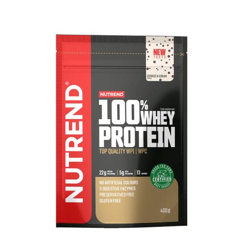 Nutrend 100% Whey Protein (400 g, Galleta de Chocolate y Crema)